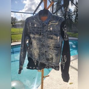 Smoke Rise Denim Jacket - Unique and Awesome! Size Small